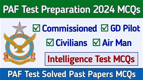 PAF Intelligence Test Online Preparation Model .
